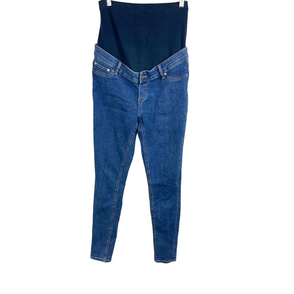 ASOS Womens Skinny Full Panel Maternity Jeans Size US 6 UK 10 Denim Pregnancy